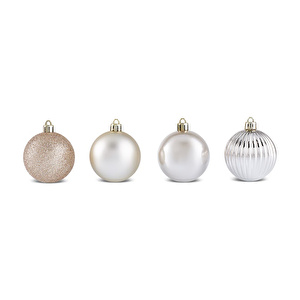 Karaca 17'li Set Top Ağaç Süsü Gold 6 cm görseli 4