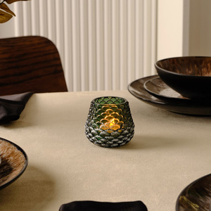 Karaca Home Pinecone Mumluk Yeşil 7,5x7,5x6,7 cm görseli 1