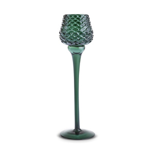 Karaca Home Pinecone Ayaklı Mumluk Yeşil 8x8x26,5 cm görseli 5