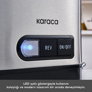 Karaca Inox Kıyma Makinesi 1201 (Salça Sucuk Sosis ve İçli Köfte Aparatlı) görseli 8