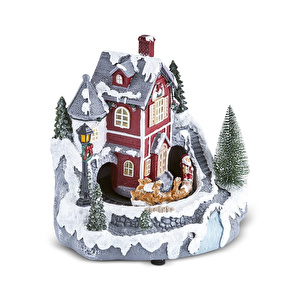 Karaca Home Country Hareketli Müzik Kutusu 23x22x22,5 cm görseli 3