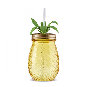 Karaca Ananas Transparent Pipetli Su Şişesi 550 Ml görseli 5