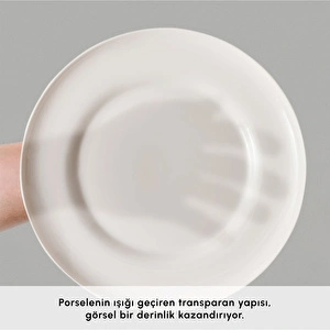 Karaca Stream Bone Selene 24 Parça 6 Kişilik Yemek Takımı görseli 7