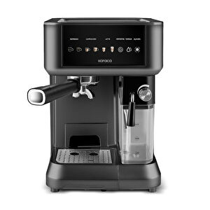 Karaca MyCaffe Barista S10 Entegre Süt Hazneli, Espresso, Latte ve Cappuccino Makinesi Matte Black