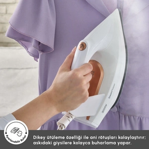Karaca Vantuz Steammaster Buhar Kazanlı Ütü White Rose görseli 9