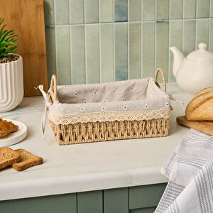 Karaca Daisy Ekmek Sepeti Vizon 25 Cm