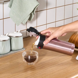 Karaca Pluton Çelik Sızdırmaz Termos Rose Gold 450 ml görseli 7