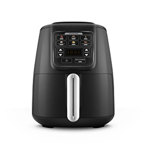 Karaca Air Pro Cook Köz Steel XL Çelik Hazneli Airfryer Black Silver 4L görseli 2