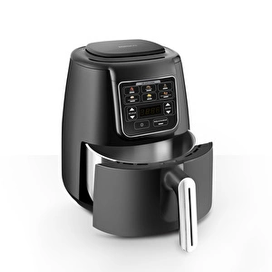 Karaca Air Pro Cook Köz Steel XL Çelik Hazneli Airfryer Black Silver 4L görseli 3