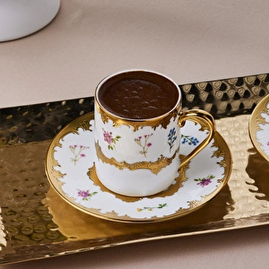 Karaca Bihter 6 Kişilik Kahve Fincan Takımı 90 ml görseli 7