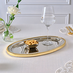 Karaca Home Ring Dekoratif Tepsi 39x23 cm