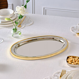 Karaca Home Ring Dekoratif Tepsi 39x23 cm