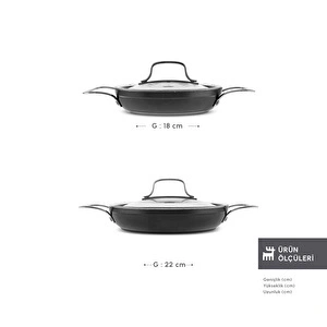 Karaca Biogranit Power-Inox Monet 4 Parça Sahan Set Siyah görseli 2