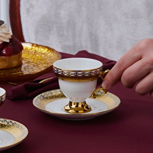 Karaca Hürrem 6 Kişilik Kahve Fincanı 90 Ml görseli 6