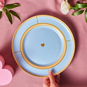 Karaca Talya Servis Tabağı Mavi 25 cm görseli 2