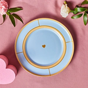 Karaca Talya Servis Tabağı Mavi 25 cm görseli 3