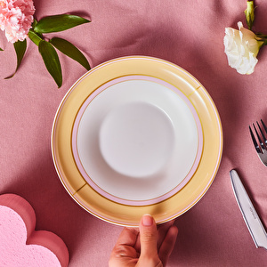 Karaca Talya Çukur Tabak 22 Cm Sarı görseli 2