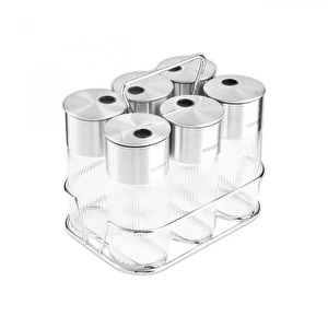 Karaca Ripple 7 Parça Baharat Seti Inox görseli 7