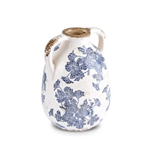 Karaca Home Marine İki Kollu Vazo 15,50 x 15,50 x 21,50 cm görseli 6
