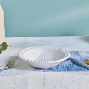 Karaca Perla Melamin Çukur Tabak 22 cm Beyaz