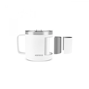 Karaca Thermal Çelik Termos Bardak 420 ml Beyaz görseli 8
