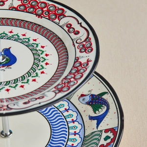 Karaca x Ömür Akkor İznik Katlı Kurabiyelik 26 cm