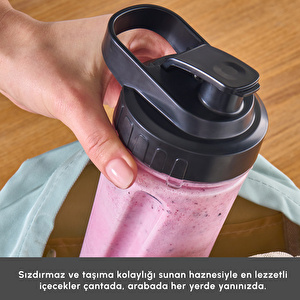 Karaca Smooth and Crush Personal Kişisel Smoothie Blender Inox görseli 10