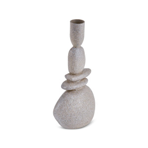 Karaca Home Alba Taş Şamdan Bej 9x7,5x23,5 cm