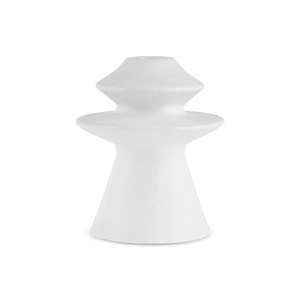 Karaca Home Stone Şamdan Beyaz 11,7x11,7x14,7 cm görseli 1