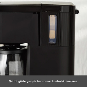 Karaca Just Coffee Aroma 2 in 1 Filtre Kahve Makinesi Space Gray  görseli 7