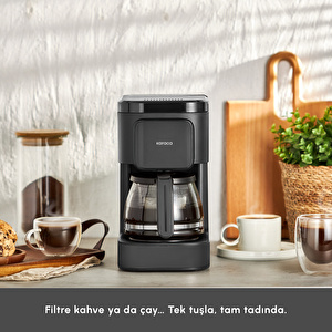 Karaca Just Coffee Aroma 2 in1 Filtre Kahve Makinesi Black görseli 3