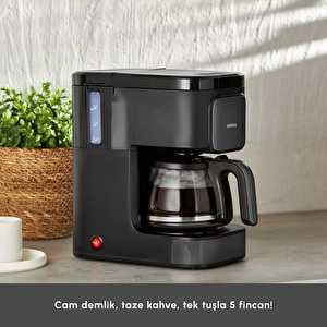Karaca Just Coffee Aroma 2 in1 Filtre Kahve Makinesi Black görseli 4