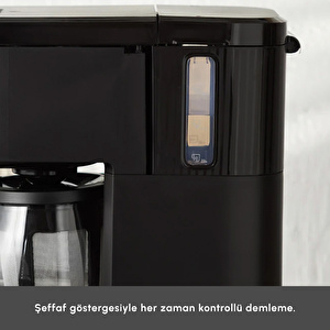 Karaca Just Coffee Aroma 2 in1 Filtre Kahve Makinesi Black görseli 7