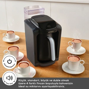 Karaca Hatır Su Hazneli Otomatik Türk Kahve Makinesi Galaxy Gray görseli 7