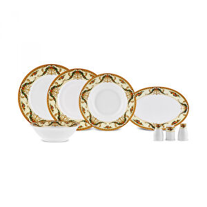 Karaca Forever Bone Orlando 53 Parça 12 Kişilik Yemek Takımı