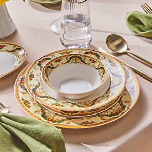 Karaca Forever Bone Orlando 53 Parça 12 Kişilik Yemek Takımı