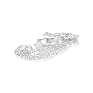 Karaca Home Marin Seahorse Dekoratif Tabak 15,25 x 31 cm