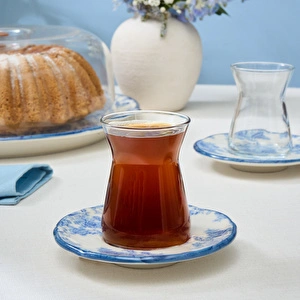 Karaca Mireya 6 Kişilik 12 Parça Çay Seti görseli 2