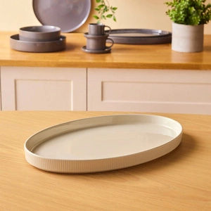 Karaca Massimo Kayık Tabak Krem 40 cm