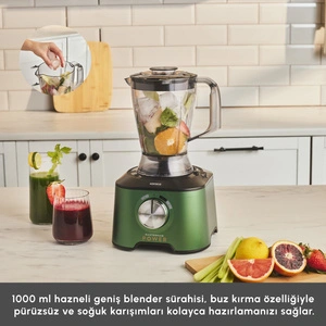 Karaca Mastermaid Power Multifunctional 10 in 1 Mutfak Robotu  Emerald Green görseli 6