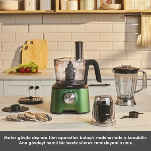 Karaca Mastermaid Power Multifunctional 10 in 1 Mutfak Robotu  Emerald Green görseli 8
