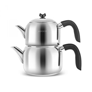 Karaca Laris Mini Boy İndüksiyon Tabanlı Çaydanlık Takımı Siyah