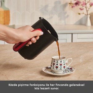 Karaca Hatır Neo 5 Fincan Kapasiteli Türk Kahve Makinesi Cranberry görseli 7
