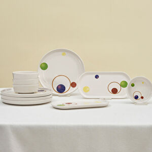 Karaca Color Pop 10 Parça 4 Kişilik Kahvaltı Takımı