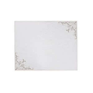 Karaca Home Bianca Bej 2 Parça Dantelli Banyo Paspası (60x100 cm + 50x60 cm) görseli 3