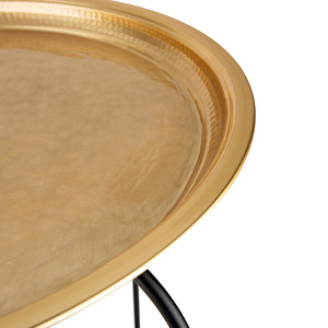 Karaca Home Lena Gold Dövmeli Ayaklı Tepsi 55 cm görseli 3