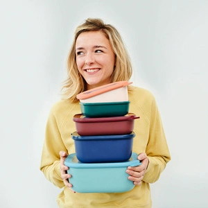 Mepal Multi Bowl Cirqula Dikdörtgen Saklama Kabı 750 ml Nordic White