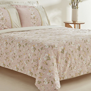 Karaca Home Gipsy %100 Pamuk Çift Kişilik Nevresim Takımı Pudra görseli 3