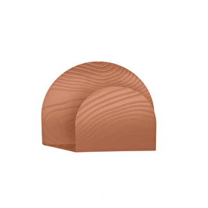 Alessi Veneer Peçetelik Kahverengi görseli 1