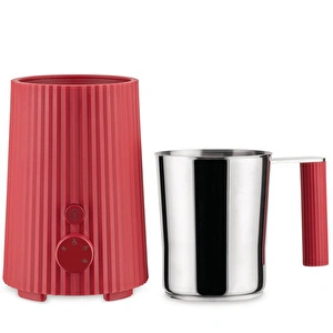Alessi Plisse Süt Köpürtücü 350 ml Kırmızı görseli 3